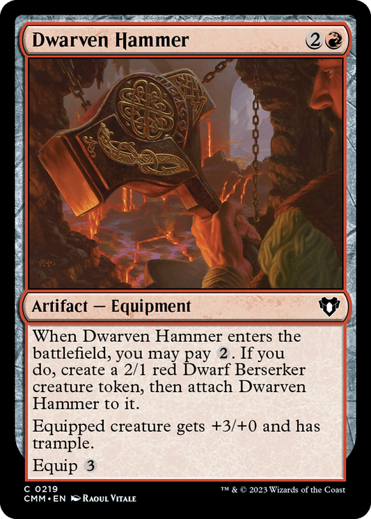 Dwarven Hammer (CMM-219) - Commander Masters - Premium MTG Single from Wizards of the Coast - Just $0.08! Shop now at Game Crave Tournament Store