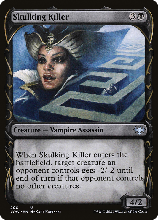 Skulking Killer (VOW-296) - Innistrad: Crimson Vow: (Showcase) - Premium MTG Single from Wizards of the Coast - Just $0.08! Shop now at Game Crave Tournament Store