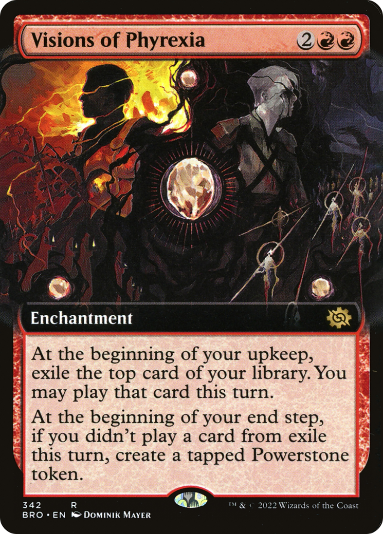 Visions of Phyrexia (BRO-342) - The Brothers' War: (Extended Art) - Premium MTG Single from Wizards of the Coast - Just $0.08! Shop now at Game Crave Tournament Store
