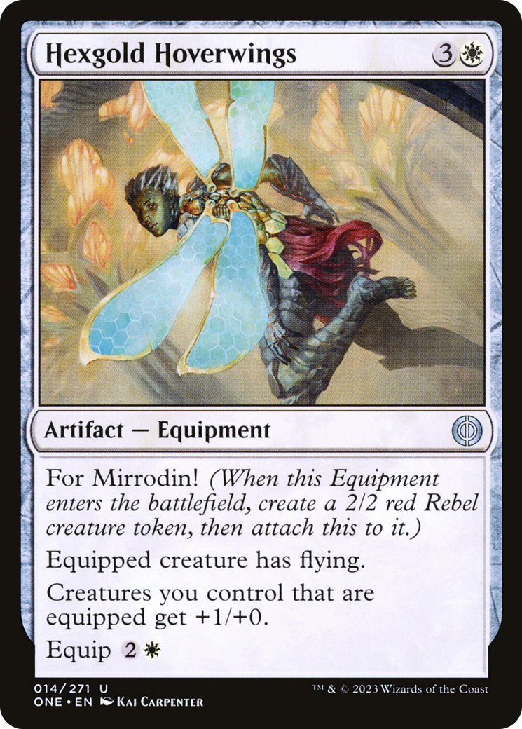 Hexgold Hoverwings (ONE-014) - Phyrexia: All Will Be One - Premium MTG Single from Wizards of the Coast - Just $0.08! Shop now at Game Crave Tournament Store