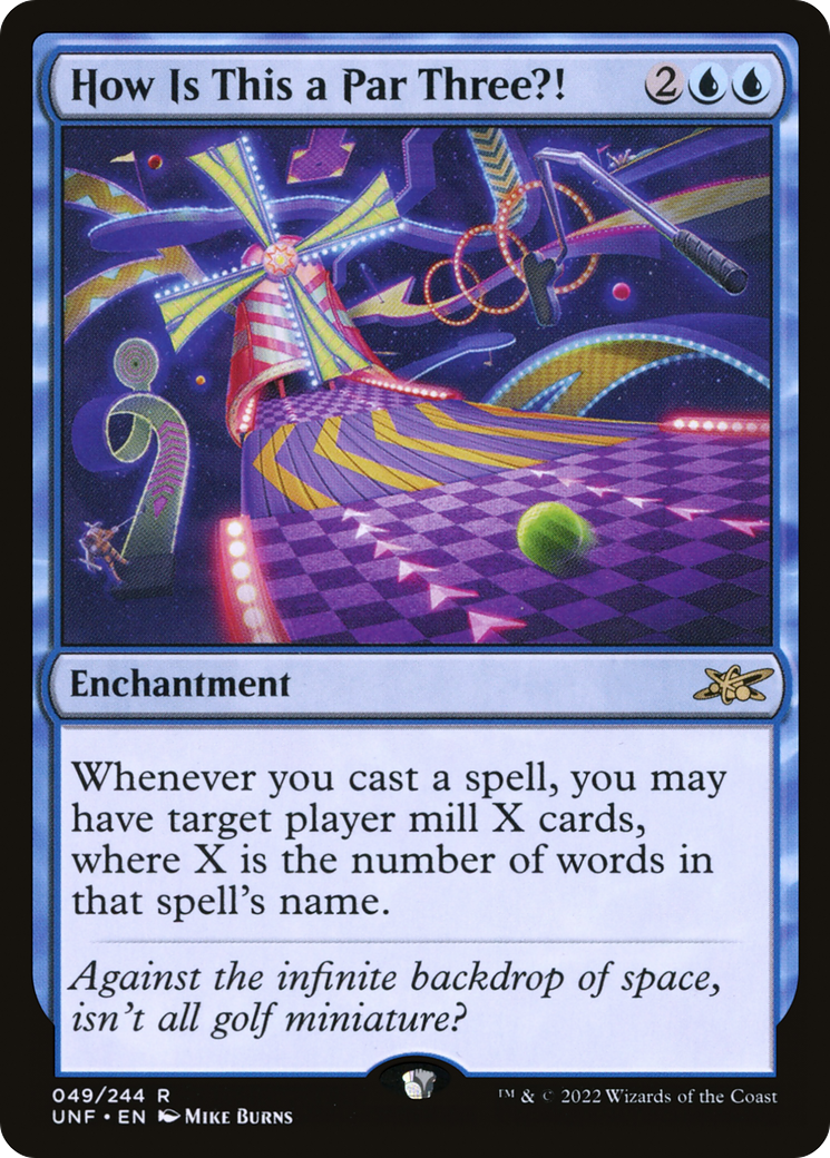 How Is This a Par Three?! (UNF-049) - Unfinity - Premium MTG Single from Wizards of the Coast - Just $0.08! Shop now at Game Crave Tournament Store