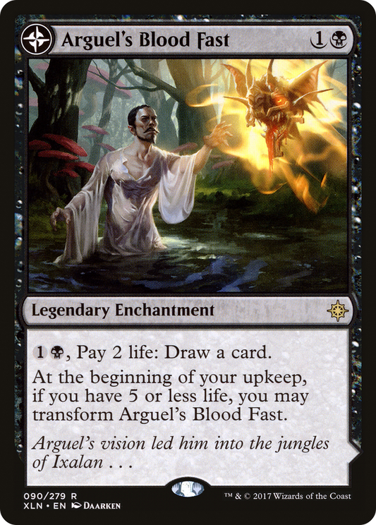 Arguel's Blood Fast // Temple of Aclazotz (XLN-090) - Ixalan: (compasslanddfc) - Premium MTG Single from Wizards of the Coast - Just $0.25! Shop now at Game Crave Tournament Store