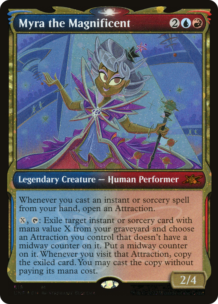 Myra the Magnificent (UNF-518) - Unfinity: (Showcase) Foil - Premium MTG Single from Wizards of the Coast - Just $0.62! Shop now at Game Crave Tournament Store