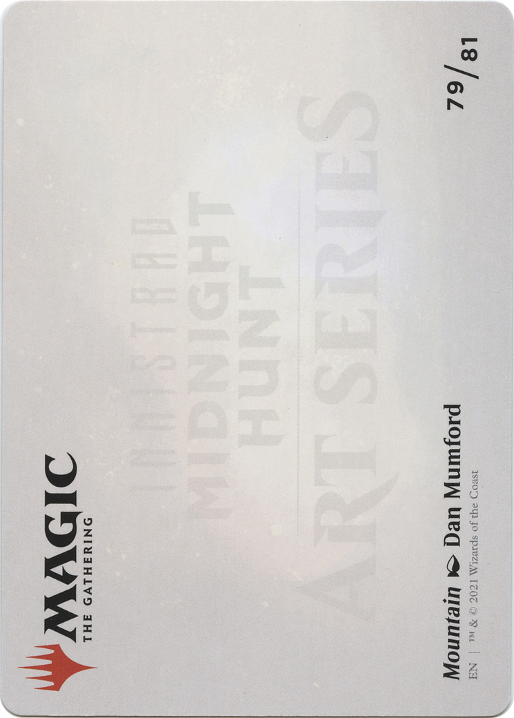 Mountain // Mountain (AMID-079) - Midnight Hunt Art Series (Borderless) Foil - Premium MTG Single from Wizards of the Coast - Just $0! Shop now at Game Crave Tournament Store