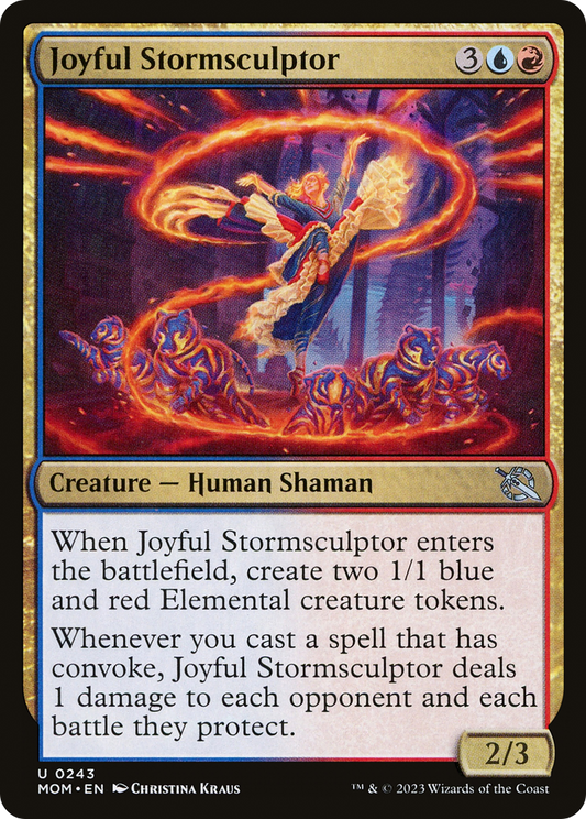 Joyful Stormsculptor (MOM-243) - March of the Machine - Premium MTG Single from Wizards of the Coast - Just $0.08! Shop now at Game Crave Tournament Store
