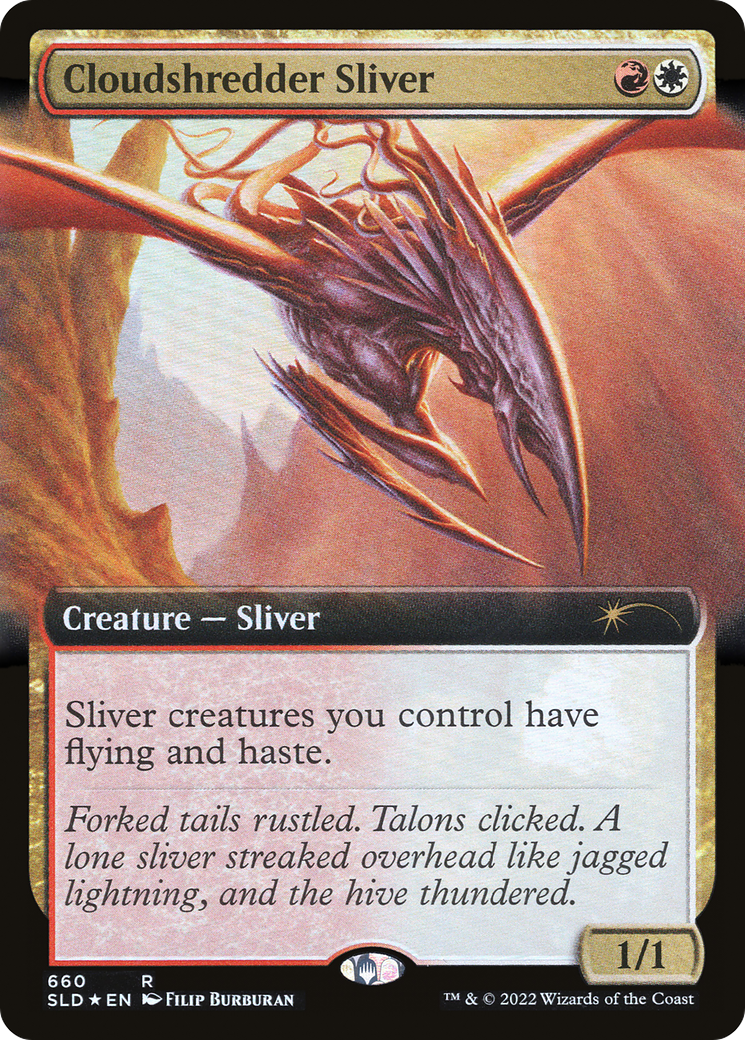 Cloudshredder Sliver (SLD-660) - Secret Lair Drop: (Extended Art) Foil - Premium MTG Single from Wizards of the Coast - Just $0.99! Shop now at Game Crave Tournament Store