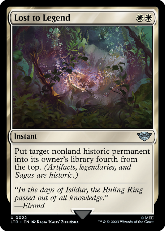 Lost to Legend (LTR-022) - The Lord of the Rings: Tales of Middle-earth Foil - Premium MTG Single from Wizards of the Coast - Just $0.08! Shop now at Game Crave Tournament Store