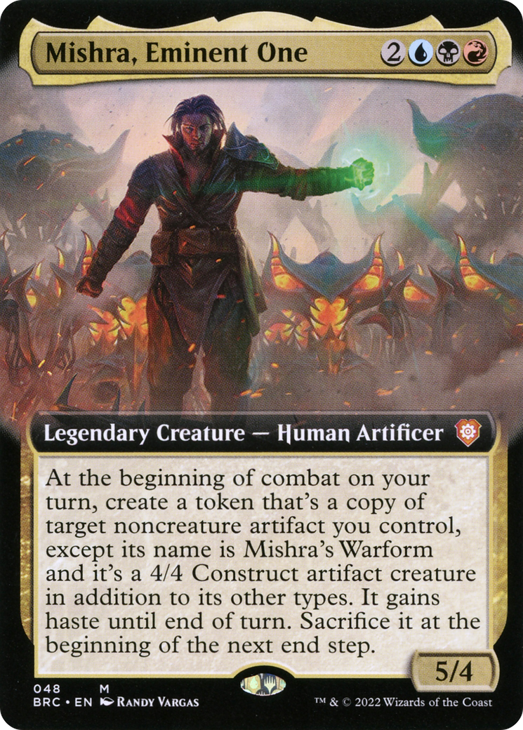 Mishra, Eminent One (BRC-048) - The Brothers' War Commander: (Extended Art) Foil - Premium MTG Single from Wizards of the Coast - Just $0.96! Shop now at Game Crave Tournament Store