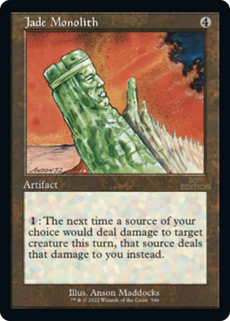 Jade Monolith (30A-546) - 30th Anniversary Edition - Premium MTG Single from Wizards of the Coast - Just $49.20! Shop now at Game Crave Tournament Store