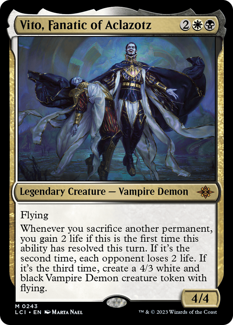 Vito, Fanatic of Aclazotz (LCI-243) - The Lost Caverns of Ixalan - Premium MTG Single from Wizards of the Coast - Just $0.12! Shop now at Game Crave Tournament Store