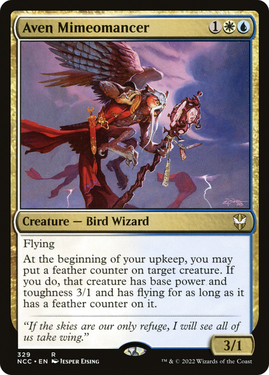 Aven Mimeomancer (NCC-329) - New Capenna Commander - Premium MTG Single from Wizards of the Coast - Just $0.08! Shop now at Game Crave Tournament Store