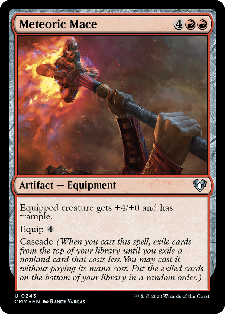 Meteoric Mace (CMM-243) - Commander Masters - Premium MTG Single from Wizards of the Coast - Just $0.08! Shop now at Game Crave Tournament Store