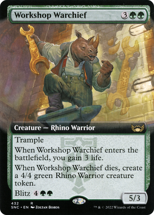 Workshop Warchief (SNC-432) - Streets of New Capenna: (Extended Art) - Premium MTG Single from Wizards of the Coast - Just $0.08! Shop now at Game Crave Tournament Store