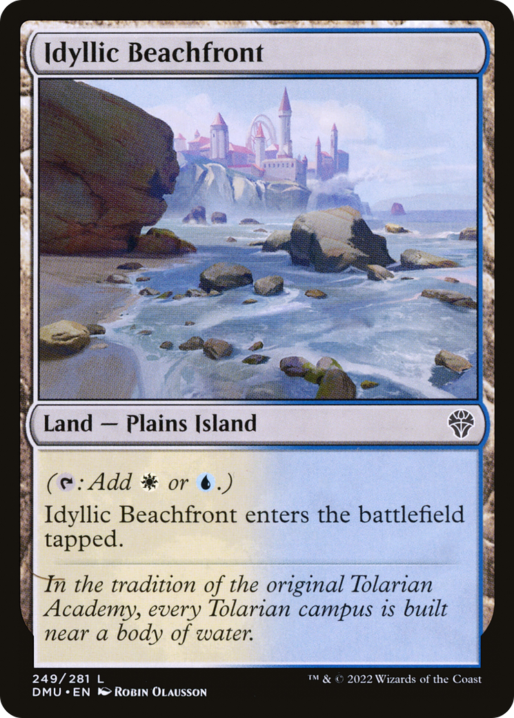Idyllic Beachfront (DMU-249) - Dominaria United - Premium MTG Single from Wizards of the Coast - Just $0.26! Shop now at Game Crave Tournament Store