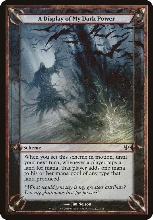 A Display of My Dark Power (OARC-08★) - Archenemy Schemes - Premium MTG Single from Wizards of the Coast - Just $3.24! Shop now at Game Crave Tournament Store