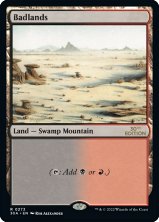 Badlands (30A-273) - 30th Anniversary Edition - Premium MTG Single from Wizards of the Coast - Just $71.99! Shop now at Game Crave Tournament Store