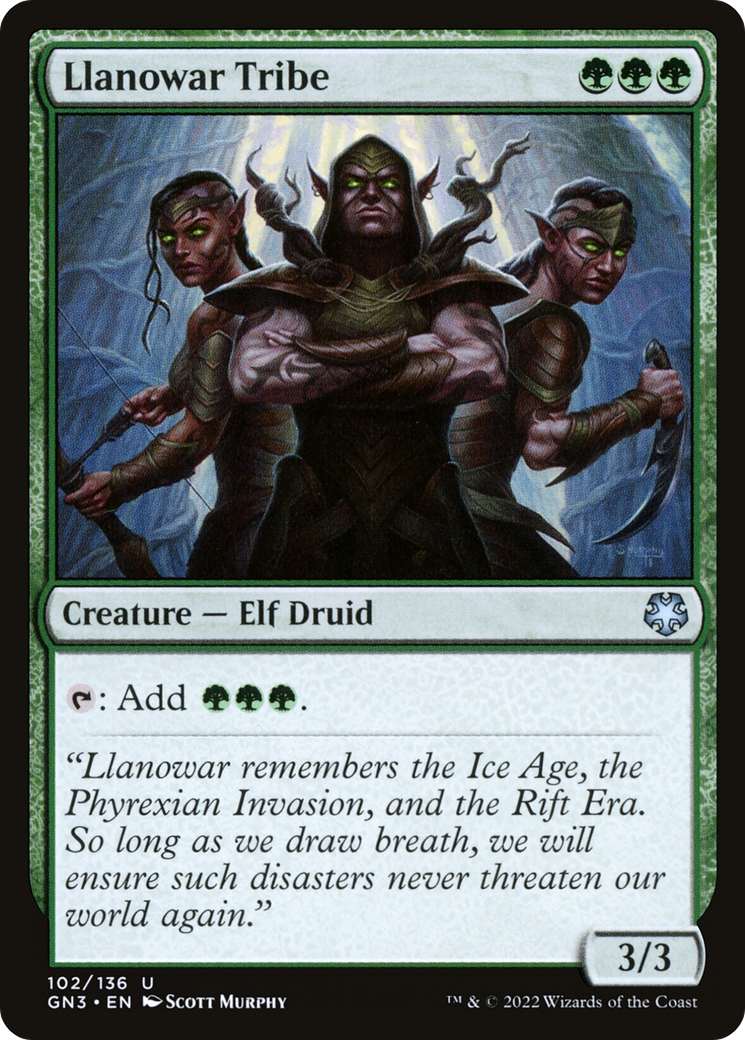 Llanowar Tribe (GN3-102) - Game Night: Free-for-All - Premium MTG Single from Wizards of the Coast - Just $0.54! Shop now at Game Crave Tournament Store
