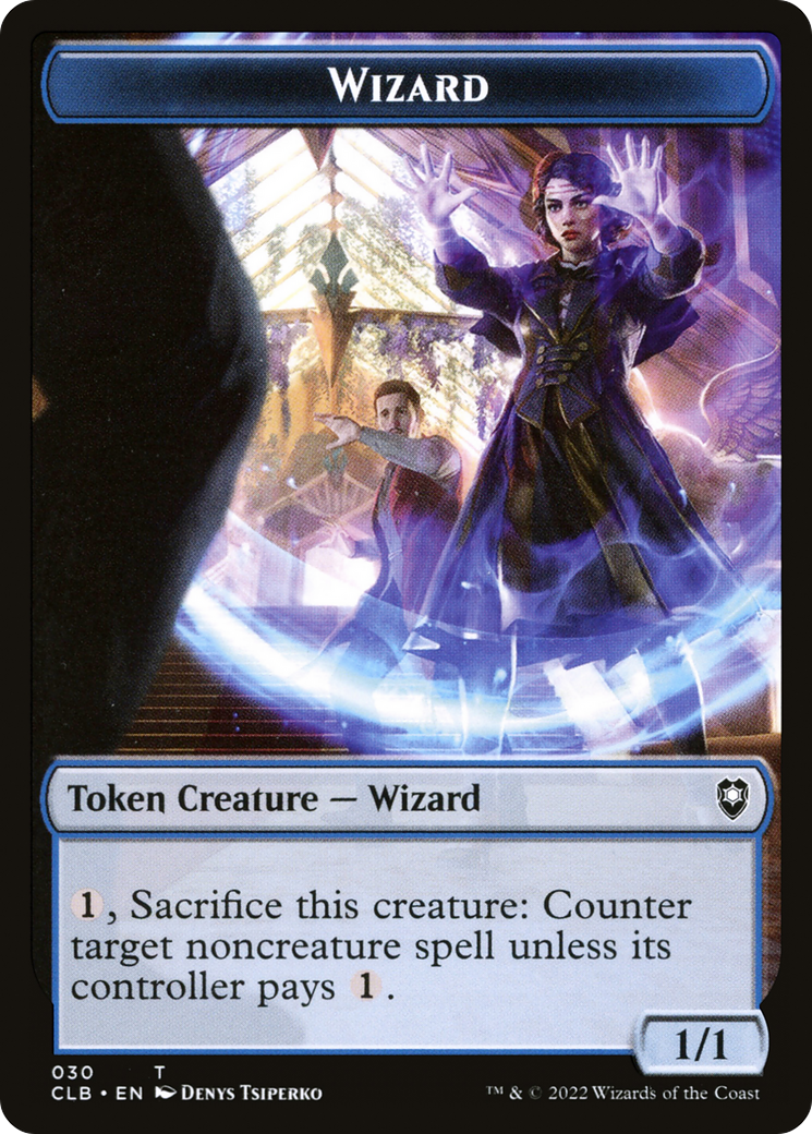 Wizard (TCLB-030) - Battle for Baldur's Gate Tokens - Premium MTG Single from Wizards of the Coast - Just $0! Shop now at Game Crave Tournament Store