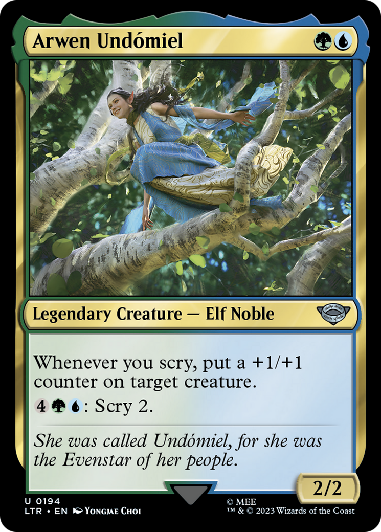 Arwen Undómiel (LTR-194) - The Lord of the Rings: Tales of Middle-earth Foil - Premium MTG Single from Wizards of the Coast - Just $0.25! Shop now at Game Crave Tournament Store