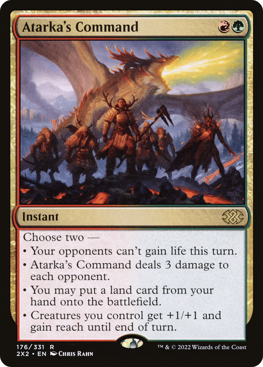 Atarka's Command (2X2-176) - Double Masters 2022 - Premium MTG Single from Wizards of the Coast - Just $0.59! Shop now at Game Crave Tournament Store