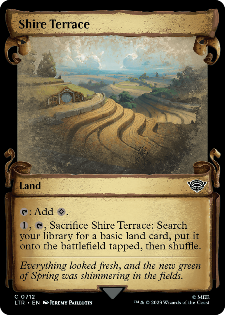 Shire Terrace (LTR-712) - The Lord of the Rings: Tales of Middle-earth: (Showcase) - Premium MTG Single from Wizards of the Coast - Just $0.14! Shop now at Game Crave Tournament Store