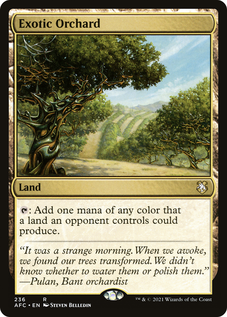 Exotic Orchard (AFC-236) - Forgotten Realms Commander - Premium MTG Single from Wizards of the Coast - Just $0.08! Shop now at Game Crave Tournament Store