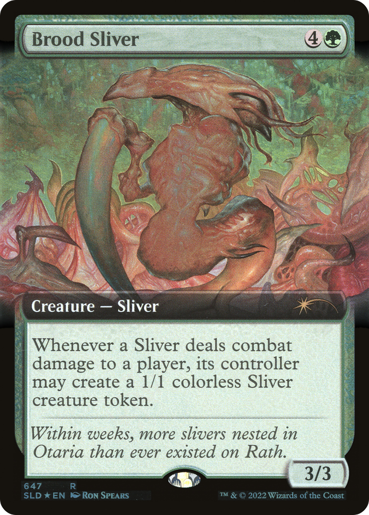 Brood Sliver (SLD-647) - Secret Lair Drop: (Extended Art) Foil - Premium MTG Single from Wizards of the Coast - Just $0.46! Shop now at Game Crave Tournament Store