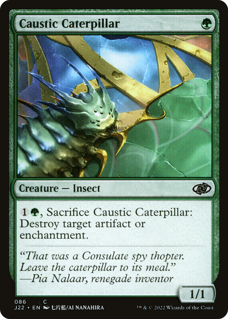 Caustic Caterpillar (J22-086) - Jumpstart 2022 - Premium MTG Single from Wizards of the Coast - Just $0.08! Shop now at Game Crave Tournament Store