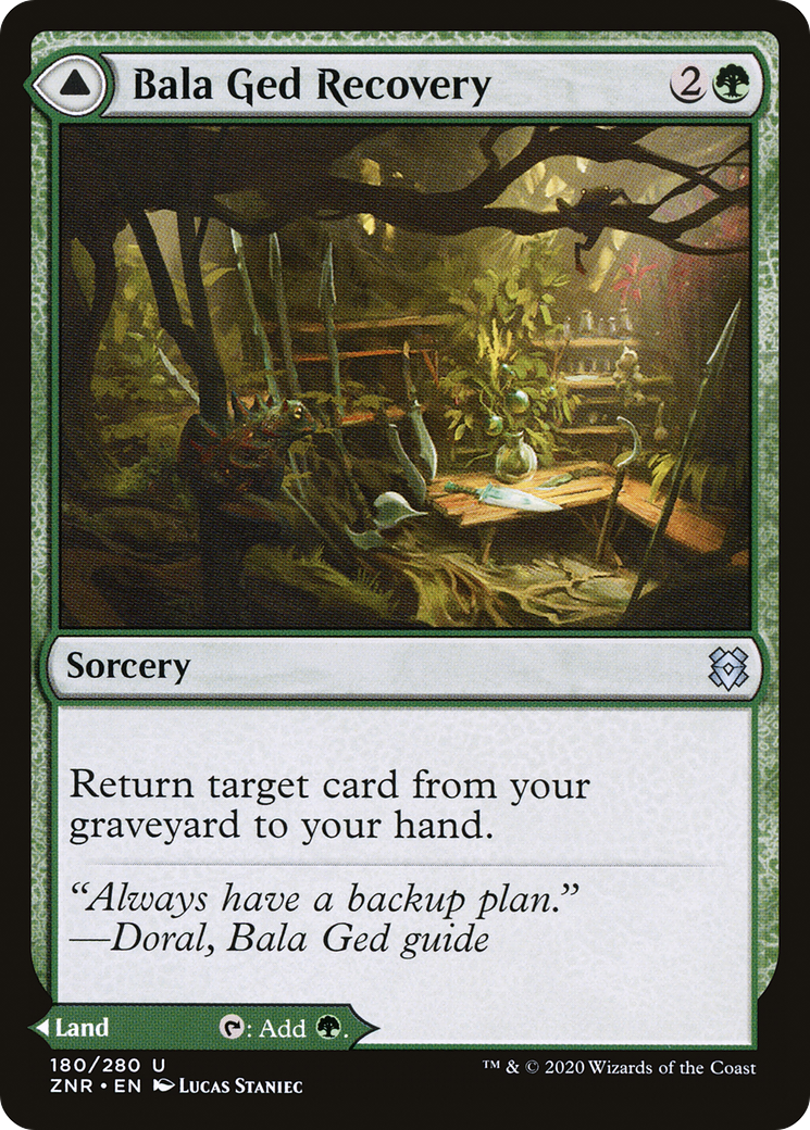 Bala Ged Recovery // Bala Ged Sanctuary (ZNR-180) - Zendikar Rising - Premium MTG Single from Wizards of the Coast - Just $1.45! Shop now at Game Crave Tournament Store
