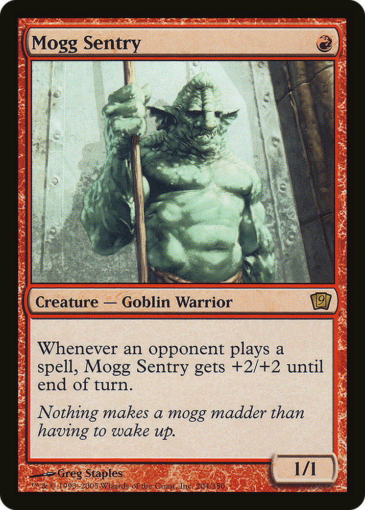 Mogg Sentry (9ED-204★) - Ninth Edition Foil - Premium MTG Single from Wizards of the Coast - Just $0.80! Shop now at Game Crave Tournament Store