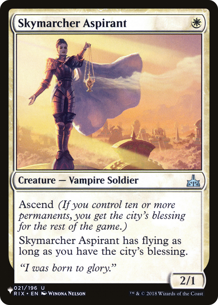 Skymarcher Aspirant (PLIST-585) - The List - Premium MTG Single from Wizards of the Coast - Just $0.08! Shop now at Game Crave Tournament Store