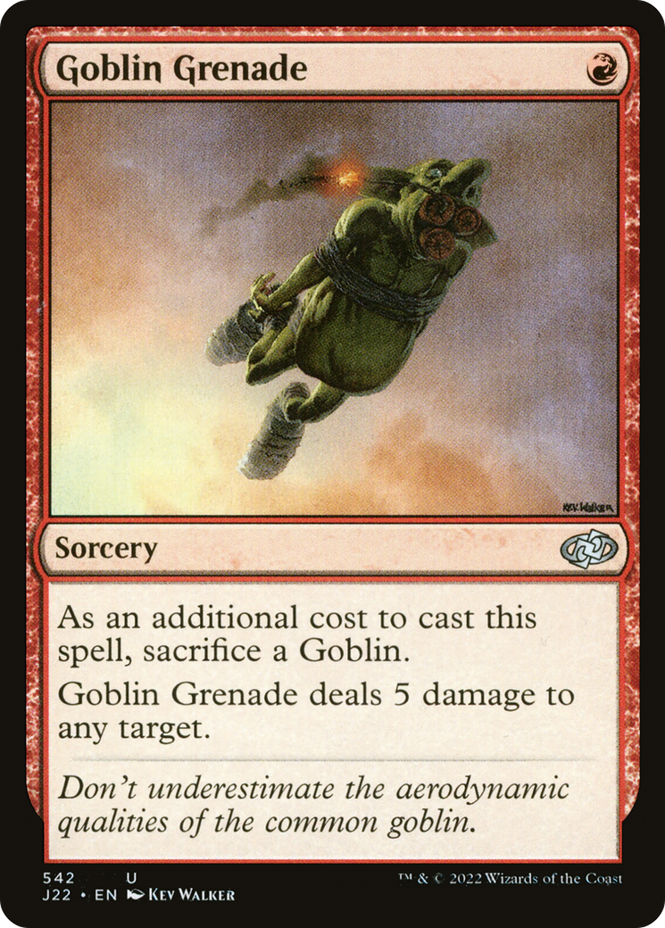 Goblin Grenade (J22-542) - Jumpstart 2022 - Premium MTG Single from Wizards of the Coast - Just $0.11! Shop now at Game Crave Tournament Store