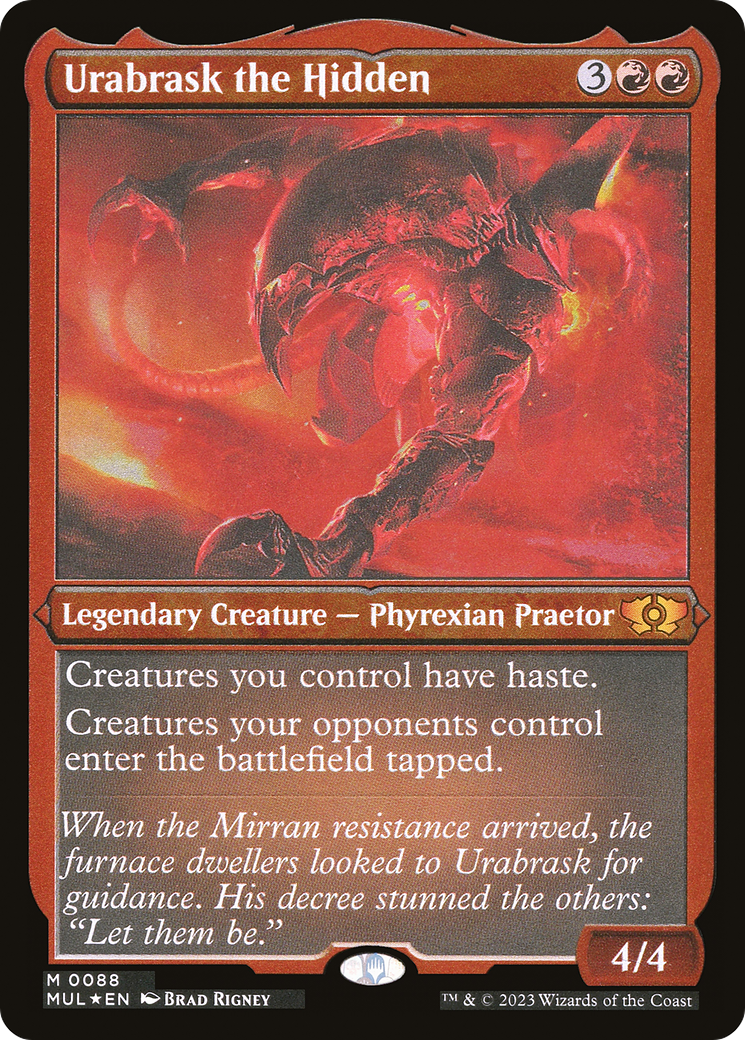 Urabrask the Hidden (MUL-088) - Multiverse Legends Etched Foil - Premium MTG Single from Wizards of the Coast - Just $1.62! Shop now at Game Crave Tournament Store