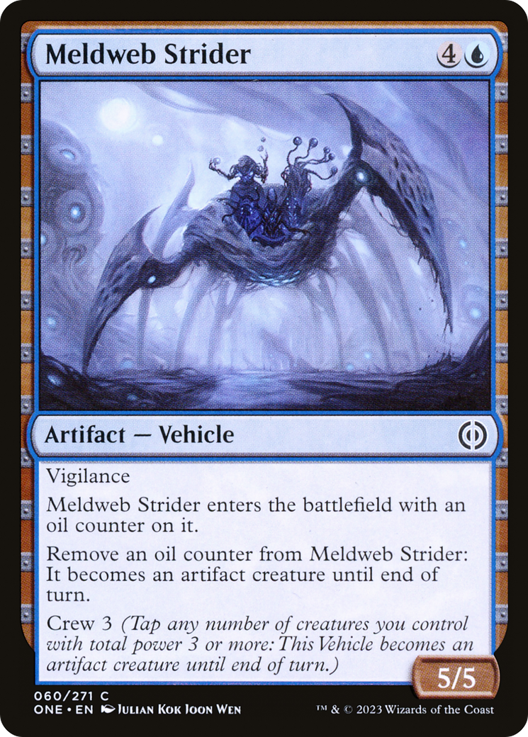 Meldweb Strider (ONE-060) - Phyrexia: All Will Be One - Premium MTG Single from Wizards of the Coast - Just $0.08! Shop now at Game Crave Tournament Store