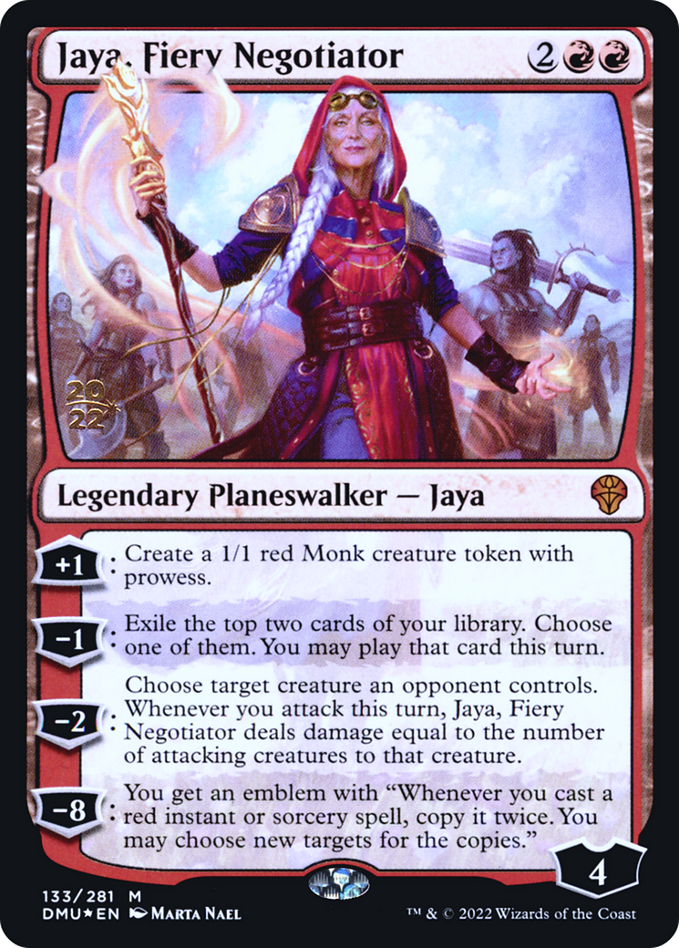 Jaya, Fiery Negotiator (PDMU-133S) - Dominaria United Promos Foil - Premium MTG Single from Wizards of the Coast - Just $0.48! Shop now at Game Crave Tournament Store