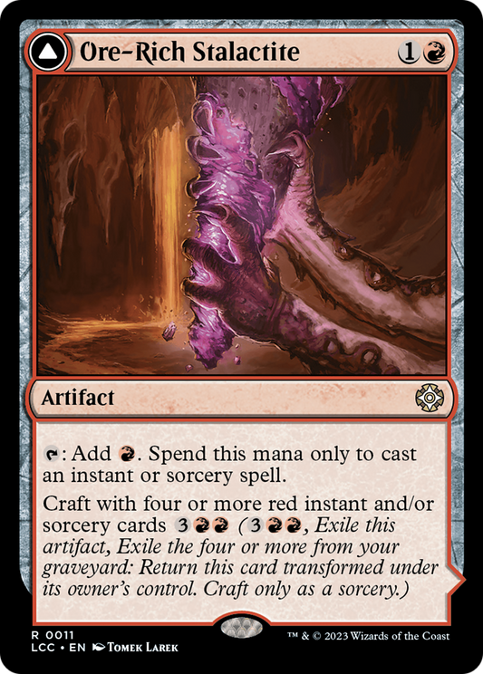 Ore-Rich Stalactite // Cosmium Catalyst (LCC-011) - The Lost Caverns of Ixalan Commander Foil - Premium MTG Single from Wizards of the Coast - Just $0.08! Shop now at Game Crave Tournament Store