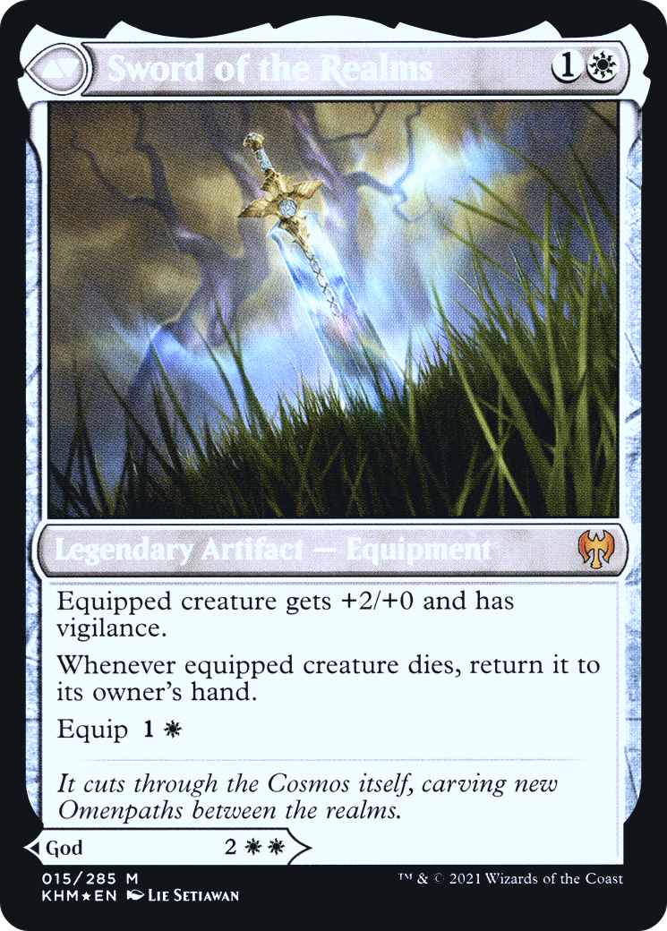 Halvar, God of Battle // Sword of the Realms (PKHM-15S) - Kaldheim Promos Foil - Premium MTG Single from Wizards of the Coast - Just $3.98! Shop now at Game Crave Tournament Store