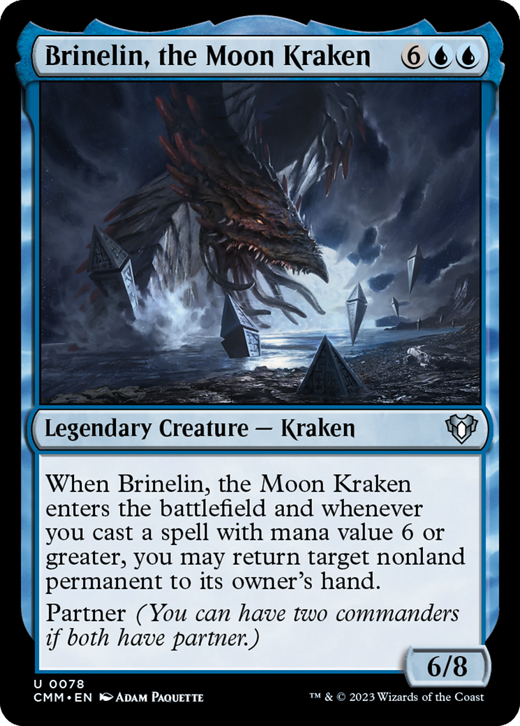 Brinelin, the Moon Kraken (CMM-078) - Commander Masters - Premium MTG Single from Wizards of the Coast - Just $0.08! Shop now at Game Crave Tournament Store