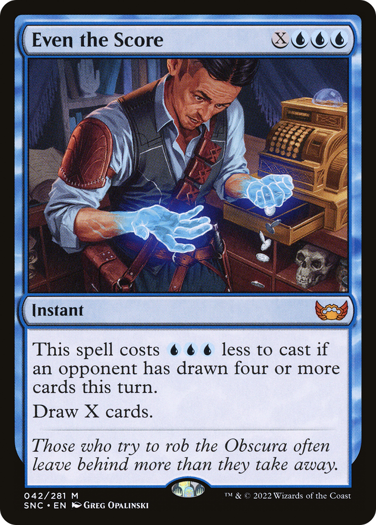 Even the Score (SNC-042) - Streets of New Capenna - Premium MTG Single from Wizards of the Coast - Just $0.09! Shop now at Game Crave Tournament Store