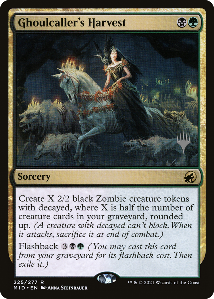 Ghoulcaller's Harvest (PMID-225P) - Innistrad: Midnight Hunt Promos - Premium MTG Single from Wizards of the Coast - Just $0.08! Shop now at Game Crave Tournament Store