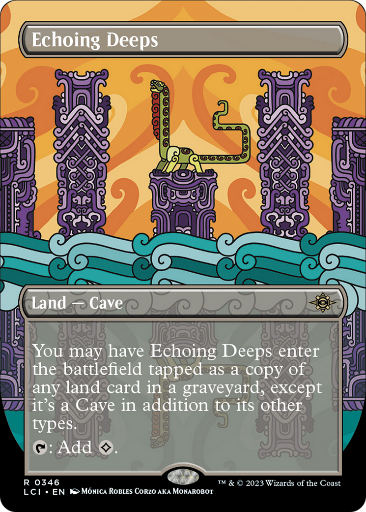 Echoing Deeps (LCI-346) - The Lost Caverns of Ixalan (Borderless) - Premium MTG Single from Wizards of the Coast - Just $0.08! Shop now at Game Crave Tournament Store