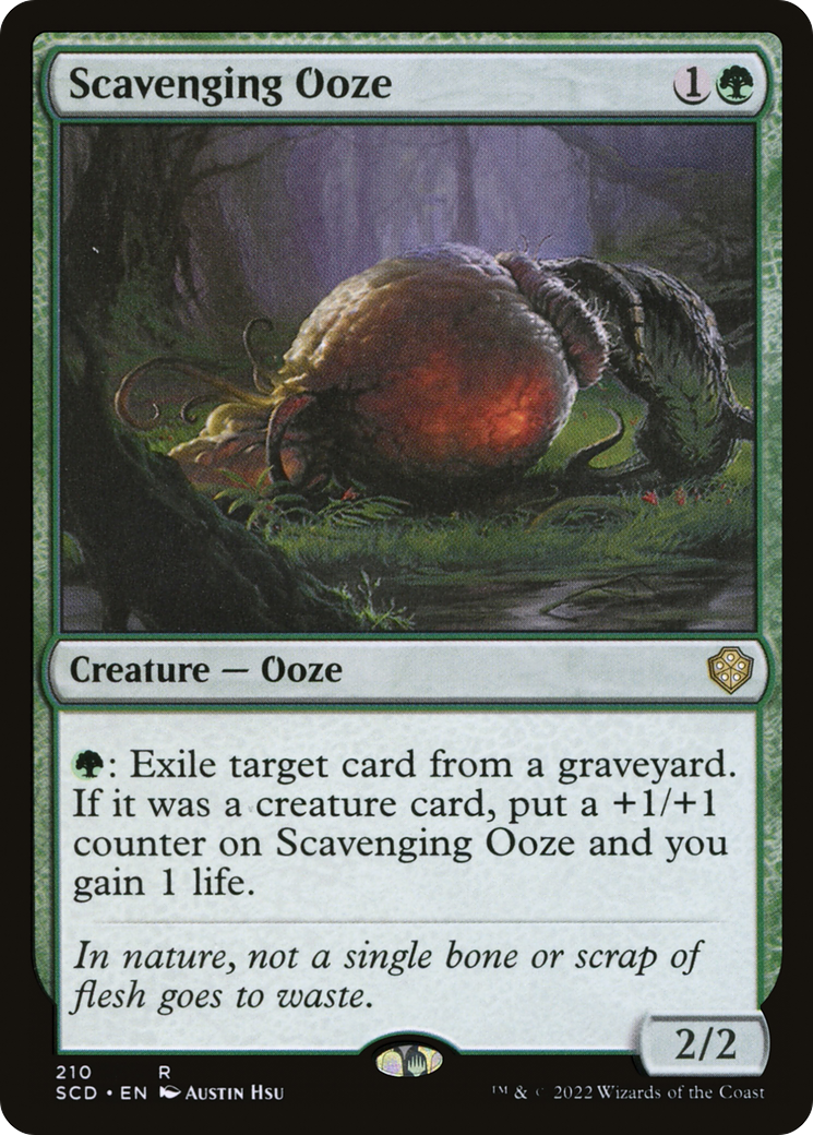 Scavenging Ooze (SCD-210) - Starter Commander Decks - Premium MTG Single from Wizards of the Coast - Just $0.18! Shop now at Game Crave Tournament Store