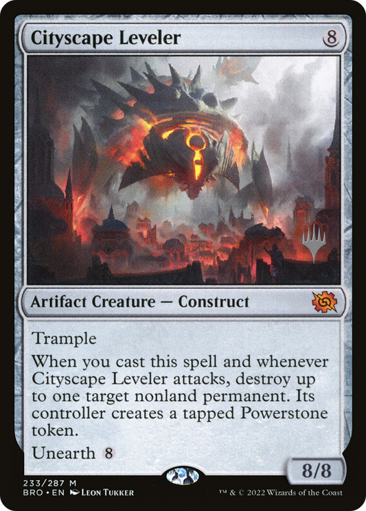 Cityscape Leveler (PBRO-233P) - The Brothers' War Promos Foil - Premium MTG Single from Wizards of the Coast - Just $1.95! Shop now at Game Crave Tournament Store
