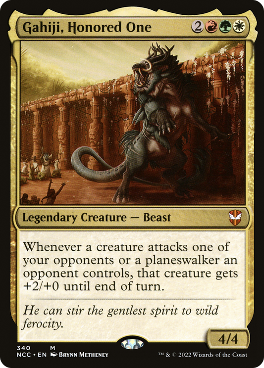 Gahiji, Honored One (NCC-340) - New Capenna Commander - Premium MTG Single from Wizards of the Coast - Just $0.08! Shop now at Game Crave Tournament Store