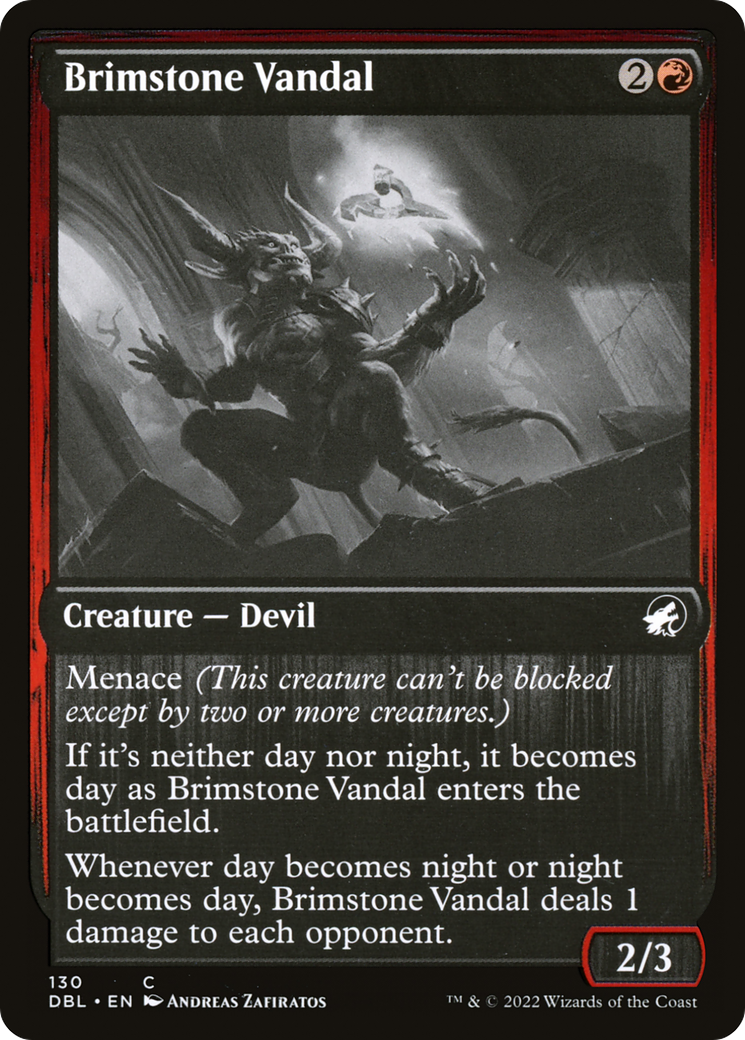 Brimstone Vandal (DBL-130) - Innistrad: Double Feature - Premium MTG Single from Wizards of the Coast - Just $0.08! Shop now at Game Crave Tournament Store