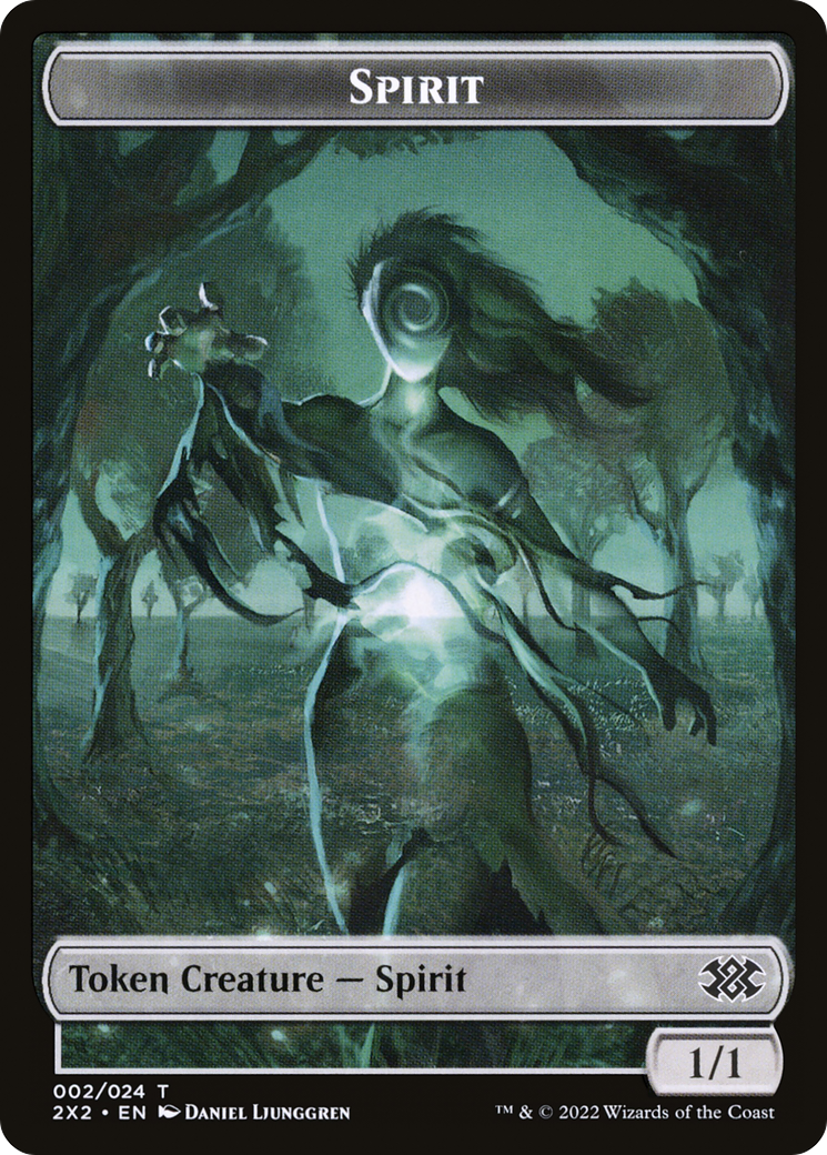 Spirit (T2X2-002) - Double Masters 2022 Tokens - Premium MTG Single from Wizards of the Coast - Just $0! Shop now at Game Crave Tournament Store