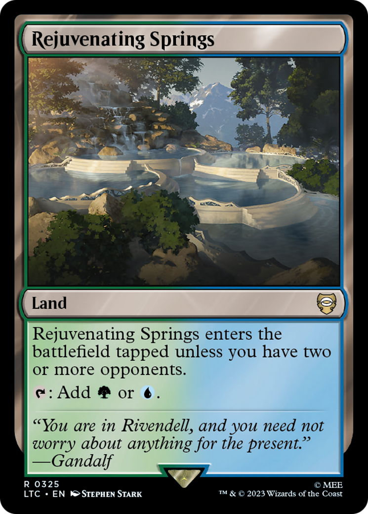 Rejuvenating Springs (LTC-325) - Tales of Middle-earth Commander - Premium MTG Single from Wizards of the Coast - Just $0.97! Shop now at Game Crave Tournament Store