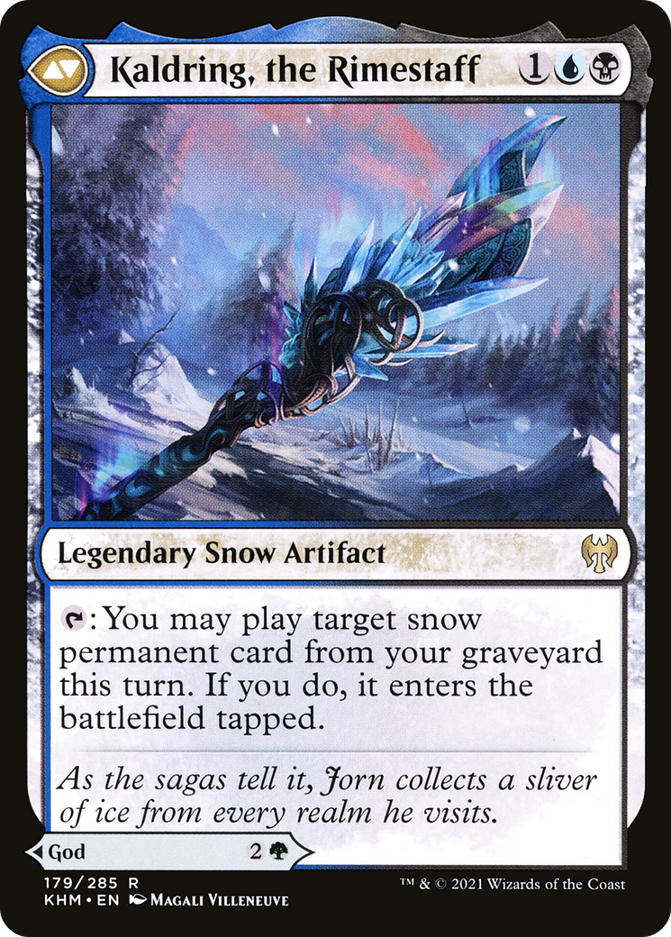 Jorn, God of Winter // Kaldring, the Rimestaff (KHM-179) - Kaldheim: (snow) Foil - Premium MTG Single from Wizards of the Coast - Just $0.08! Shop now at Game Crave Tournament Store