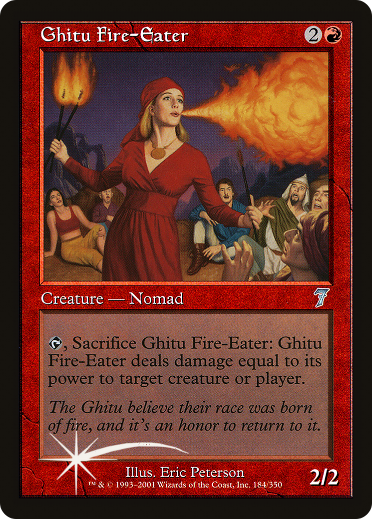Ghitu Fire-Eater (7ED-184★) - Seventh Edition Foil - Premium MTG Single from Wizards of the Coast - Just $2.22! Shop now at Game Crave Tournament Store