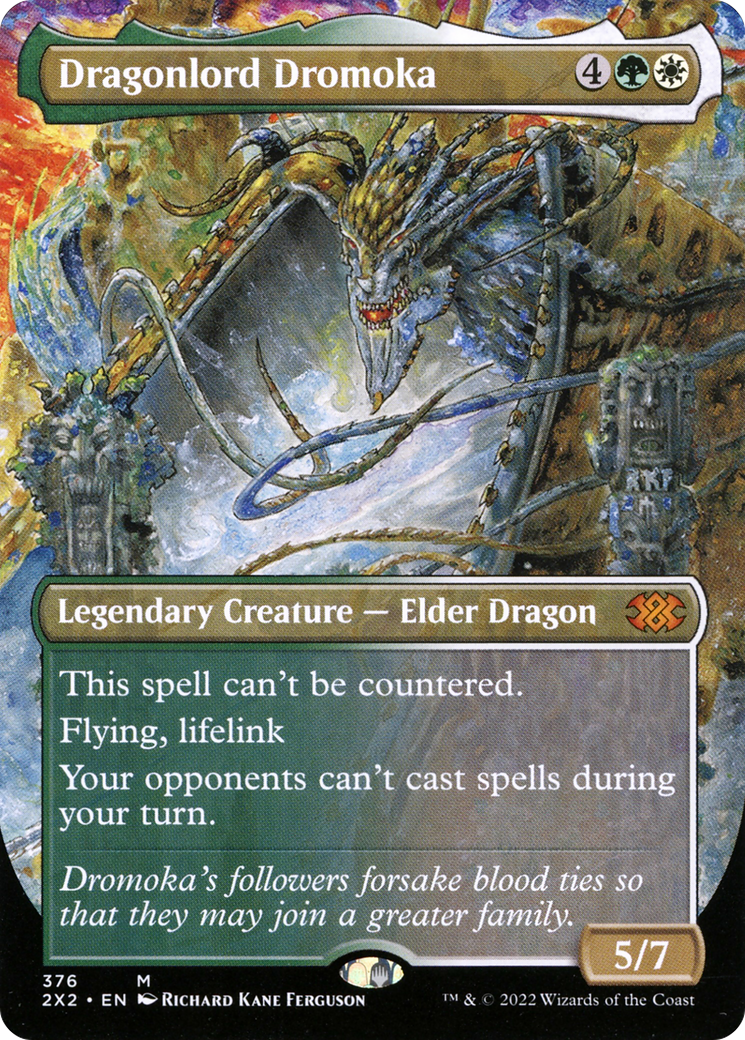 Dragonlord Dromoka (2X2-376) - Double Masters 2022 (Borderless) - Premium MTG Single from Wizards of the Coast - Just $4.50! Shop now at Game Crave Tournament Store
